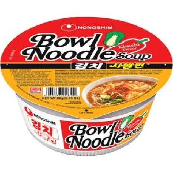 BOWL NOODLES SOUP KIMCHI FLAVOR 86G