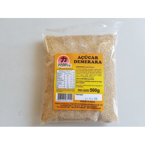 AÇÚCAR DEMERARA CASA FORTE, 500G