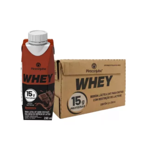 PIRACANJUBA WHEY 15G CHOCOLATE 250ML CX C/12