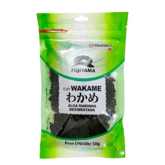 Alga Marinha Desidratada Cut Wakame 50g Fujiyama