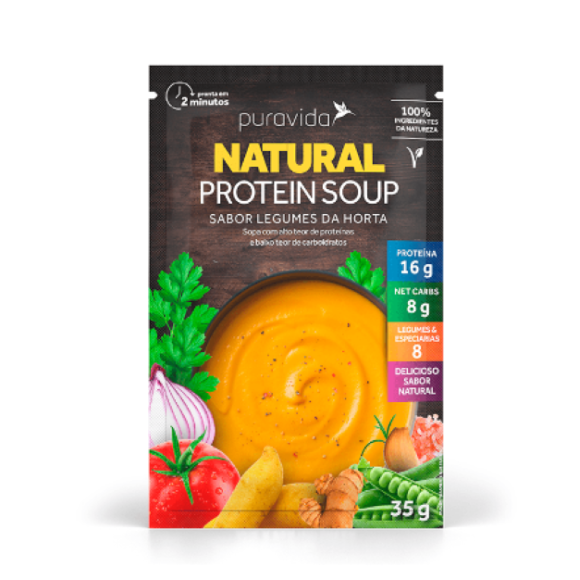 PURAVIDA NATURAL PROTEIN SOUP SABOR LEGUMES DA HORTA 35G