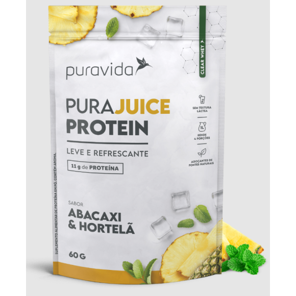 PURAVIDA PURAJUICE PROTEIN ABACAXI E HORTELA 300G