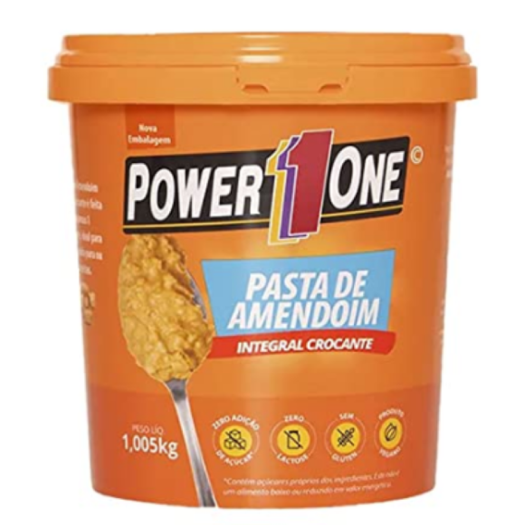 POWER ONE PASTA DE AMENDOIM 1,005KG