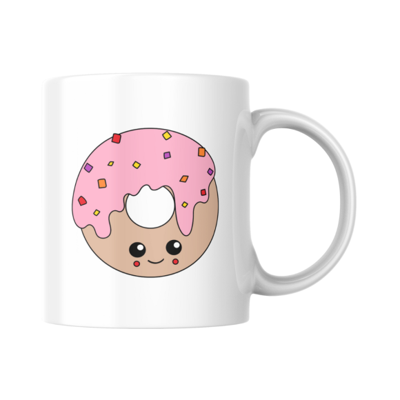 EMI Caneca de Porcelana Mensagem coisas boas, donuts