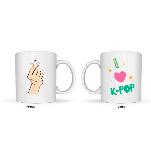 EMI CANECA DE PORCELANA I LOVE KPOP