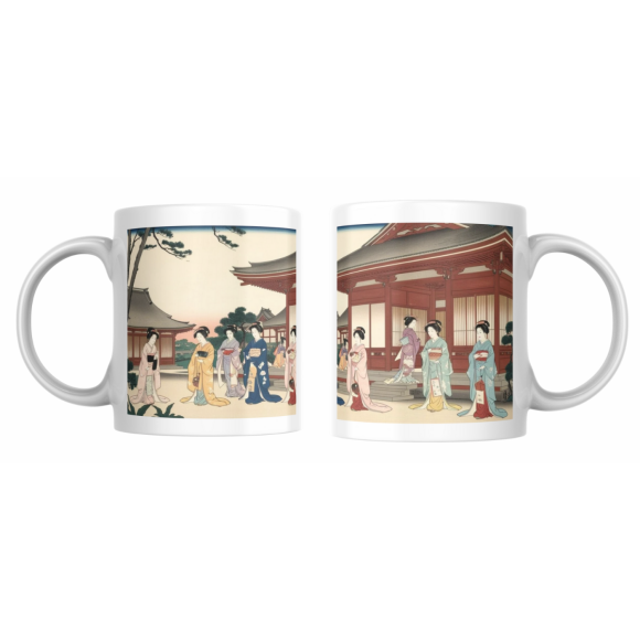 EMI CANECA DE PORCELANA CANECA TEMPLO ORIENTAL 325ML