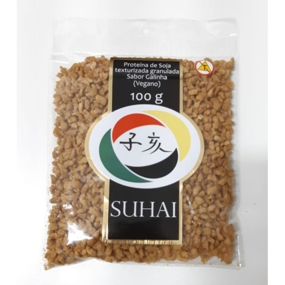 PROTEÍNA DE SOJA GRANULADA SABOR GALINHA SUHAI 100G