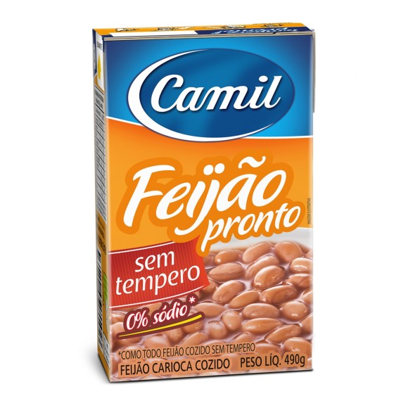 CAMIL FEIJAO CARIOCA PRONTO P/TEMPERAR 490G