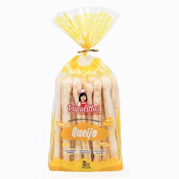 PAPALITTOS POLVILHO PALITO QUEIJO 85G