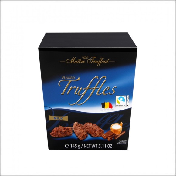 TRUFAS MAÎTRE TRUFFOUT FLAKED TRUFFLES MILK 145G GUNZ WARENHANDEIS