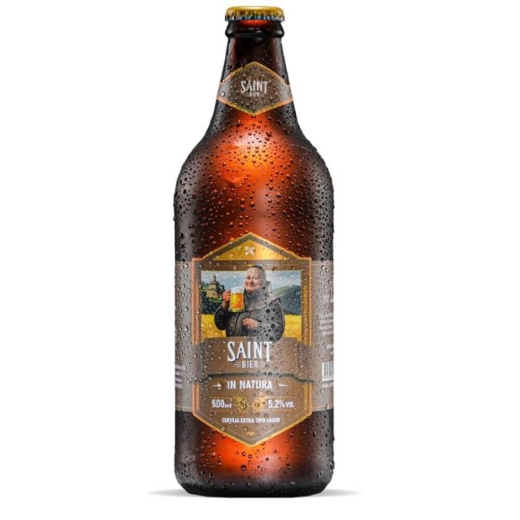 CERVEJA SAINT BIER IN NATURA PURO MALTE 600ML